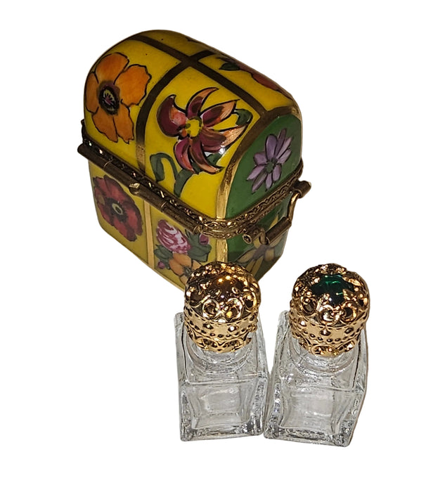Yellow Green Perfume Flowers Box for Elegant Gifting