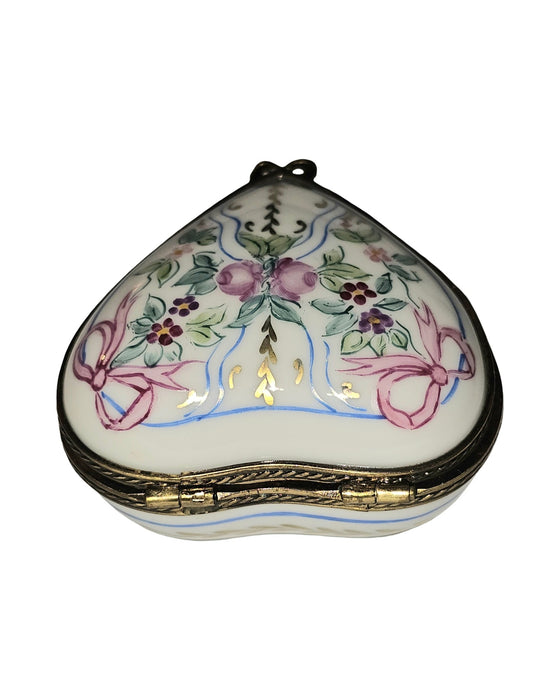 Marie Antoinette Blue Ribbon Heart