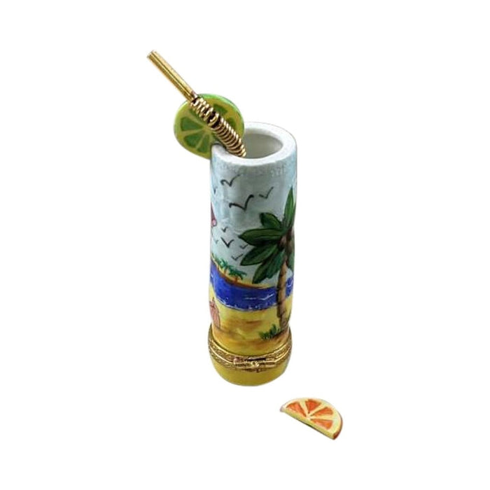 Tropical Cocktail Glass Limoges box, an heirloom-quality piece for collectors