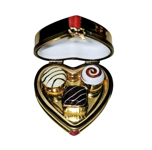 Heart Shaped Chocolate Gift Box for Romantic Moments Porcelain Limoges Heart anniversary love French Trinket Box