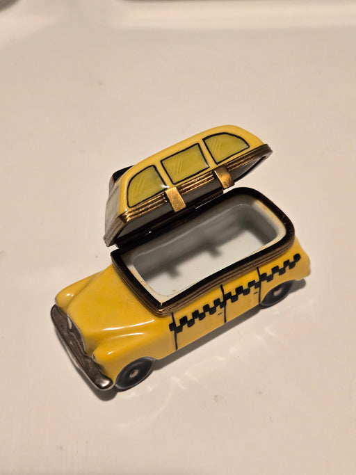 Yellow Taxi Limoges Box Authentic Limoges Box