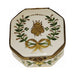 Every brushstroke by hand on the Emperor Gold Bee Wreath Hexagon Limoges box from France