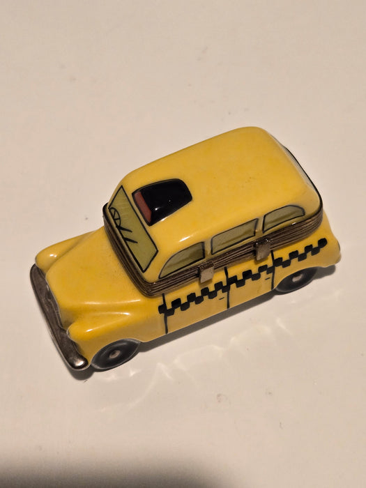 Yellow Taxi Limoges Box Authentic Limoges Box