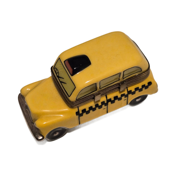 Gift idea for someone who loves France: Yellow Taxi Limoges box