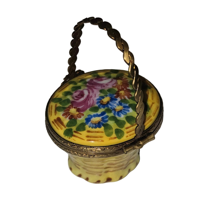 Yellow Basket w Flowers