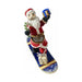 Every brushstroke by hand on the Santa on Snowboard Limoges box from France