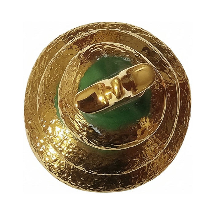 Fine art lovers will admire this Gold Garland Christmas Tree Limoges box