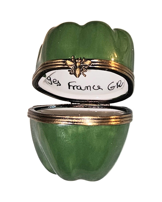 Medium Green Pepper Limoges Box