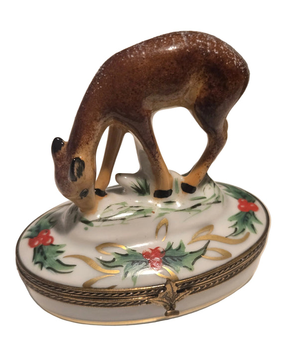 Christmas Deer in Snow