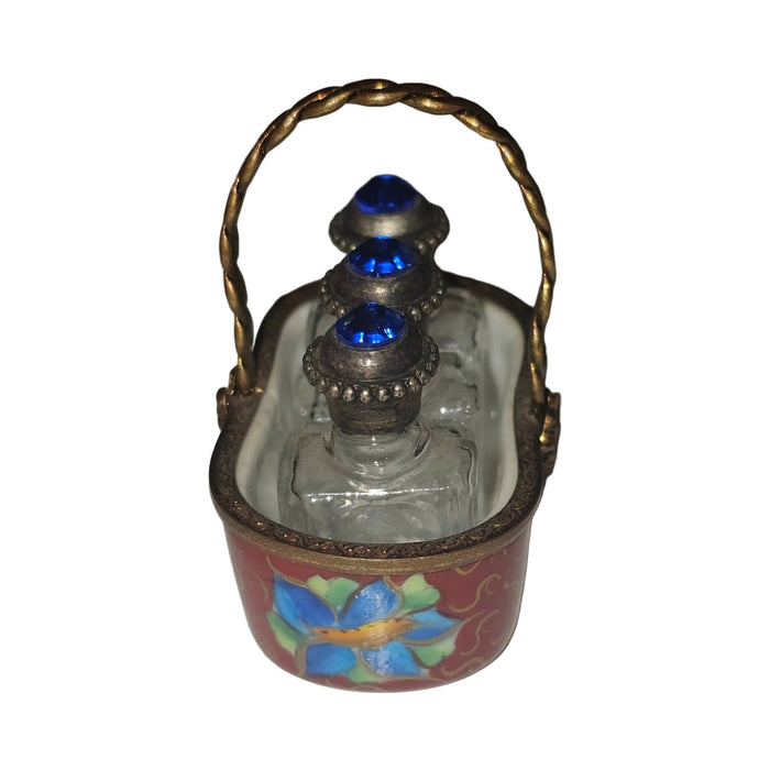 Every brushstroke by hand on the 3 Perfumes in Basket Limoges box from France