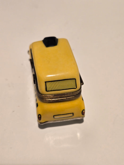 Yellow Taxi Limoges Box Authentic Limoges Box