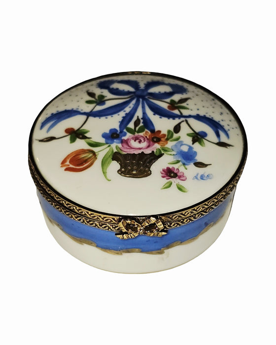 Marie Antoinette Blue Ribbon Round