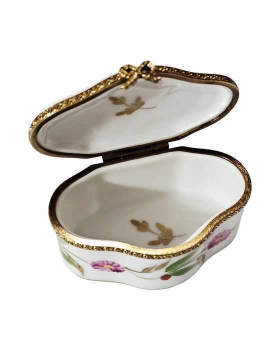 Pink Floral Scalloped Elegance Box for Home Décor