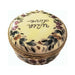 Fine art lovers will admire this With Love Round Limoges box