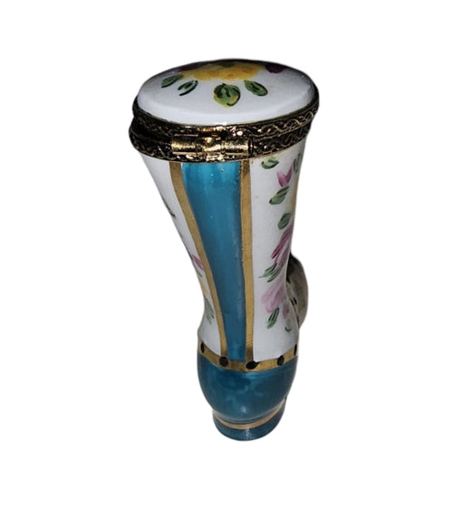 Victorian Green Shoe Box Porcelain Limoges Shoe shoes French Trinket Box