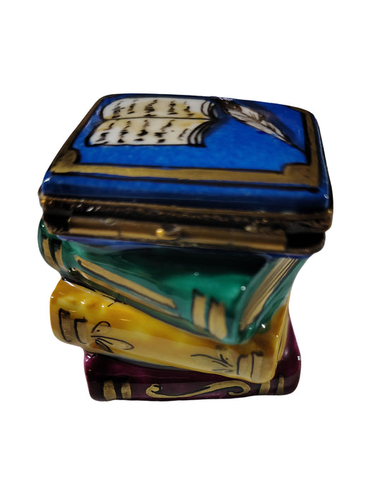 Stack of Books Limoges Box for Book Lovers Authentic Limoges Box