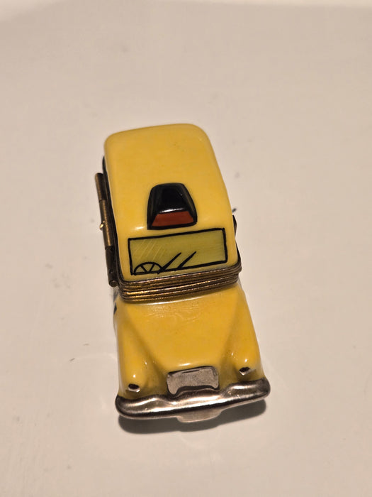 Yellow Taxi Limoges Box Authentic Limoges Box