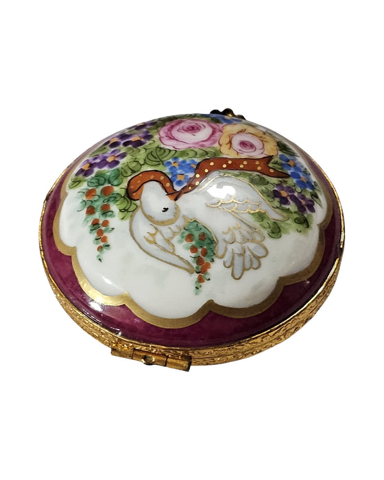 Burgundy Dove Box for Home Decor