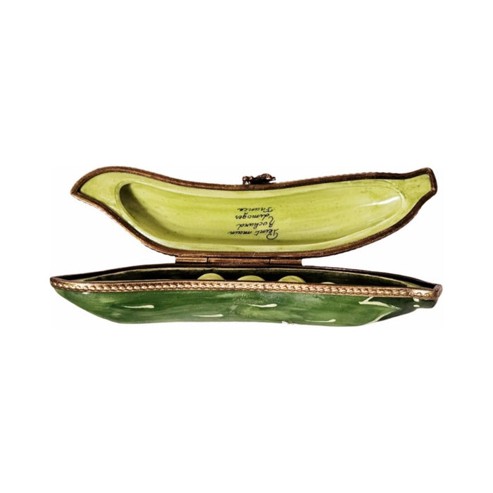 Large Peas in a Pod Limoges box, an heirloom-quality piece for collectors