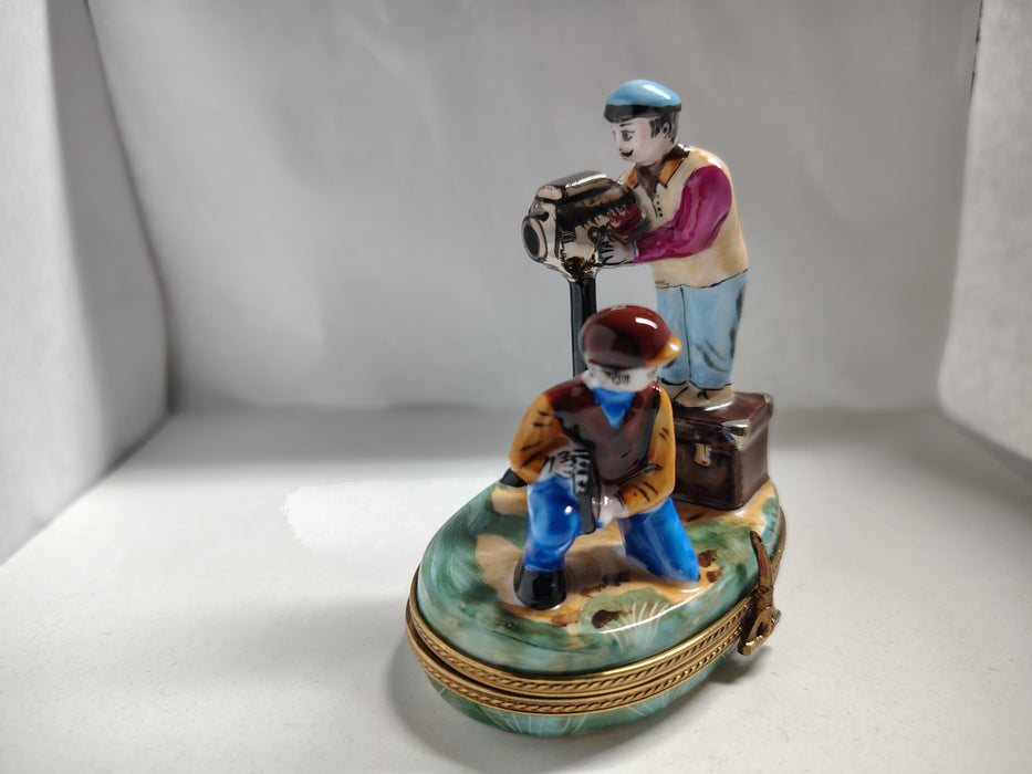 Director of Movie Film Camera Limoges Box Figurine Authentic Limoges Box