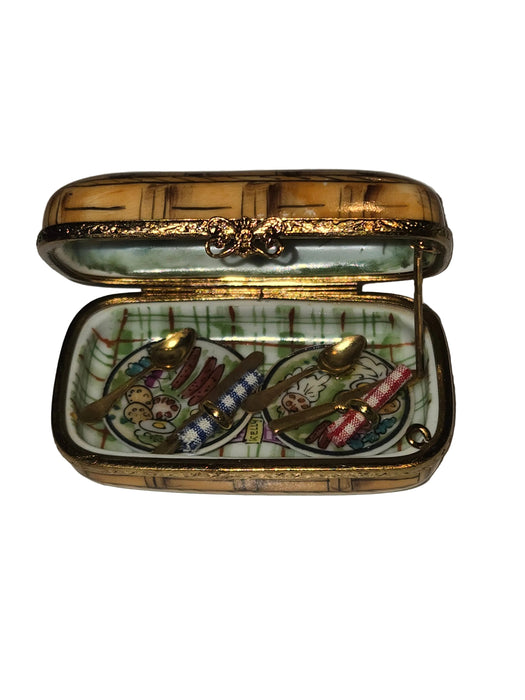 Picnic Basket Limoges Treasure for Nature Lovers Authentic Limoges Box