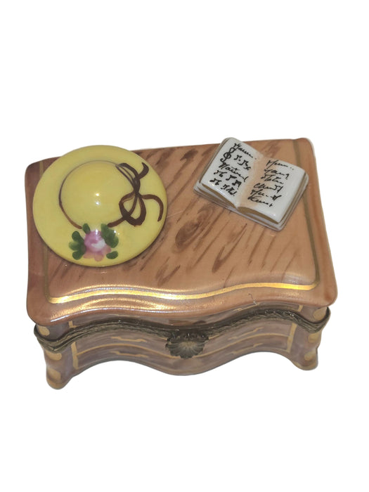 Dresser w Hat Book Authentic Limoges Box