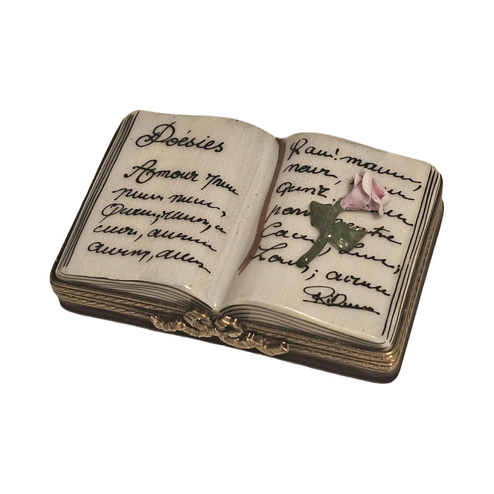 Book of Poems w Rose