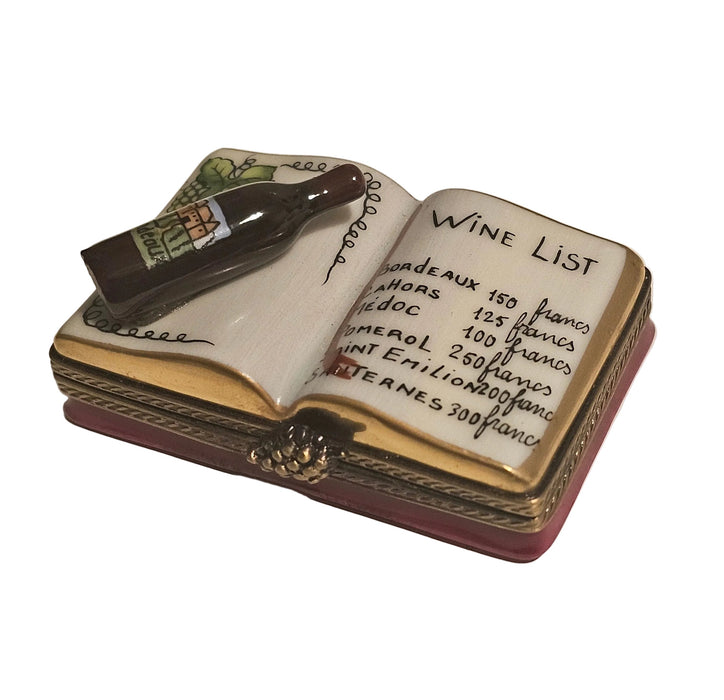Wine List Book Limoges Box