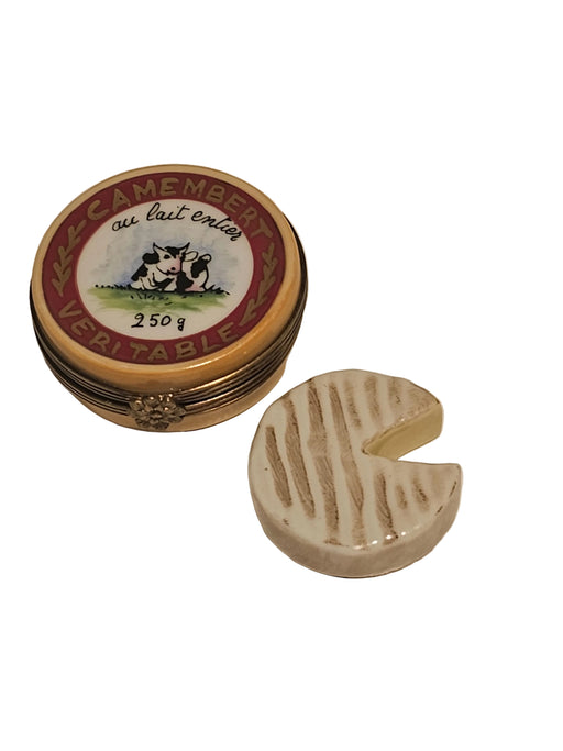Red Cambert Cheese Porcelain Limoges Box PV Authentic Limoges Box
