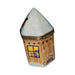 Hand-painted Santa Claus on Christmas House Limoges box, French artistry for lovers of fine art