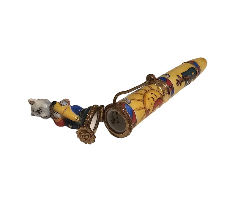 Well Detailed Yellow Cat Fountain Pen Rare