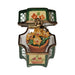 The Hexagon Orange with Flower Basket, a Limoges keepsake with true French charm