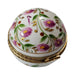 Pink Flowers on Vine Round Ball Limoges box, an heirloom-quality piece for collectors