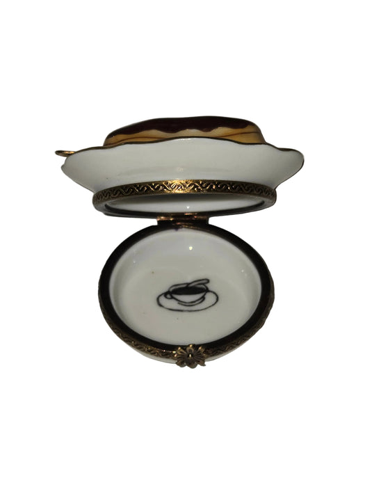 Eclair Pastry on Plate Limoges Box