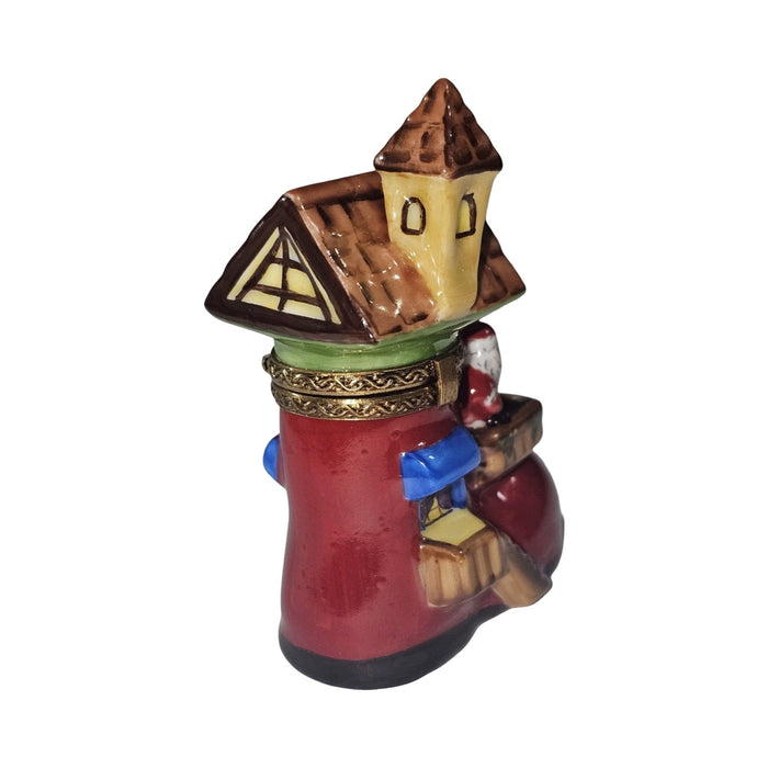 Gift idea for someone who loves France: Santa's Workshop Boot Limoges box