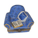 A thoughtful gift for Francophiles: the Blue Comfy Chair with Book Limoges box