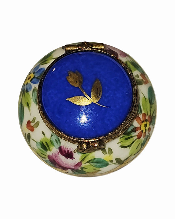 Blue Floral Belly Round