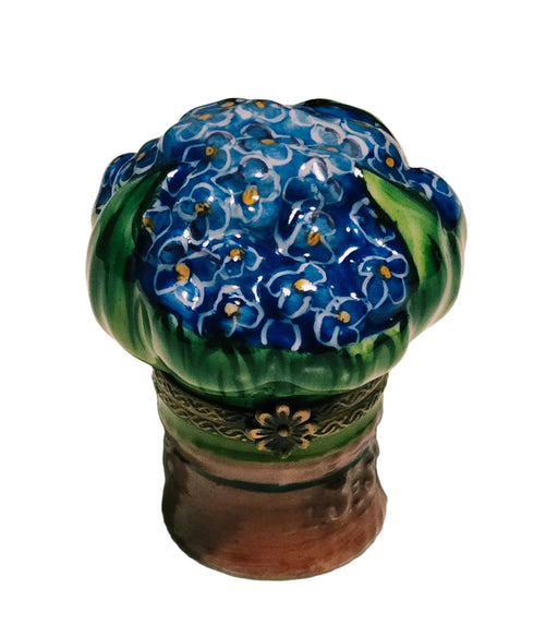 Blue Bouquet of Flowers - PV Limoges Box Authentic Limoges Box