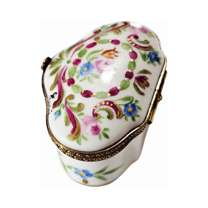 A thoughtful gift for Francophiles: the Shaped with Pink Flowers Limoges box