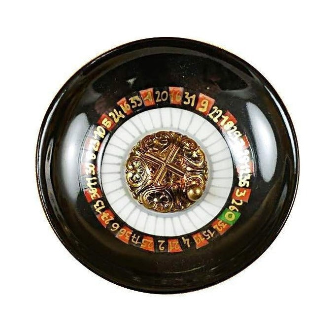 The painter's artistry shows on this Roulette Wheel Limoges box