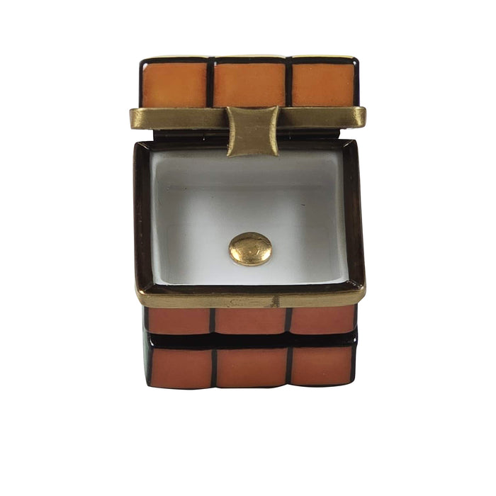 Rubik's Cube Limoges Box for Puzzle Lovers Porcelain Limoges Games Play Kids French Trinket Box