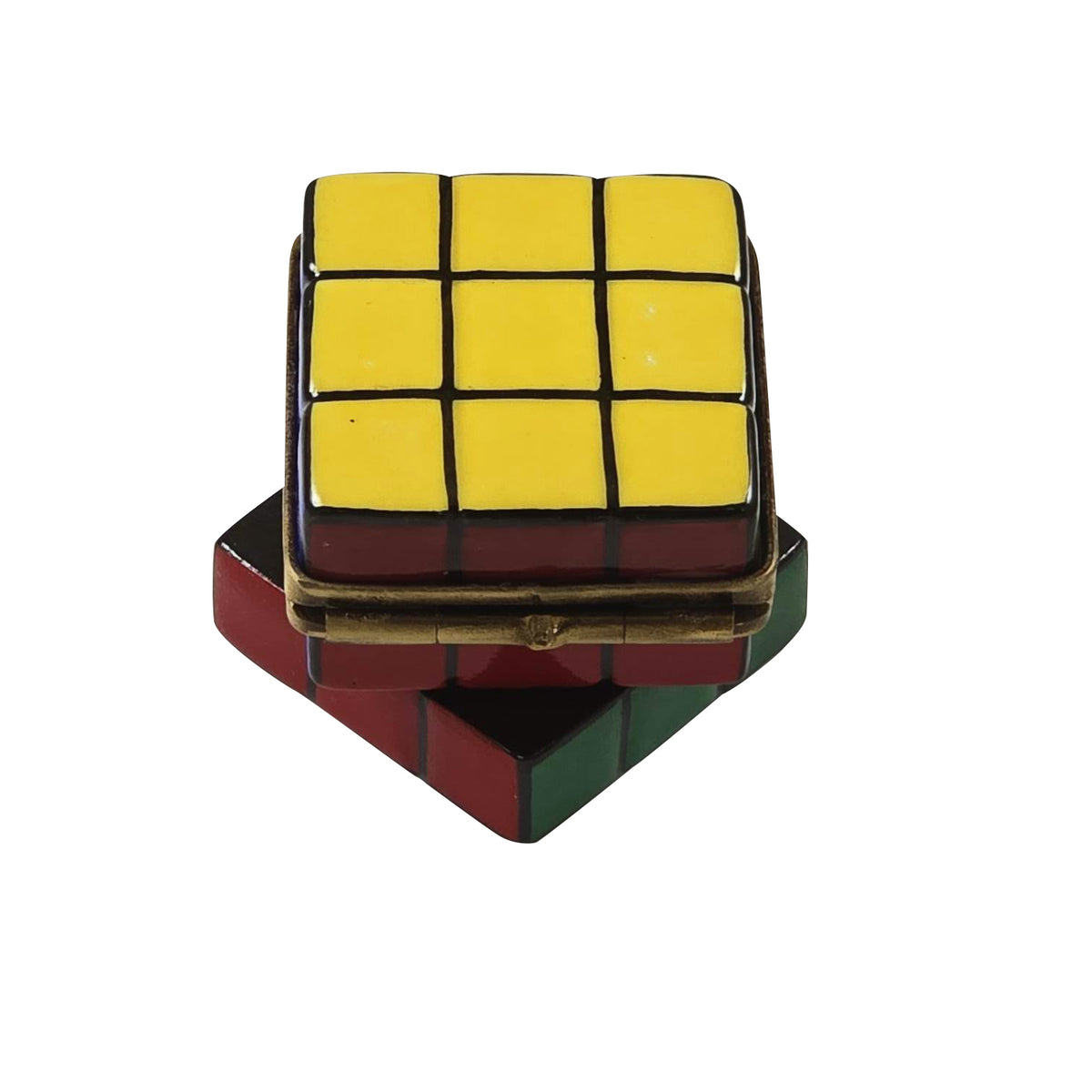 Rubik's Cube Limoges Box – Handcrafted French Porcelain