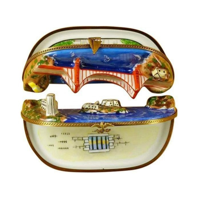 San Francisco Bay Two Parts Limoges box, an heirloom-quality piece for collectors
