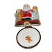 Santa Claus Holiday Treasure Porcelain Limoges santa claus French Trinket Box