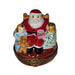Santa Claus Holiday Treasure Porcelain Limoges santa claus French Trinket Box