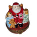Santa Claus Holiday Treasure Porcelain Limoges santa claus French Trinket Box