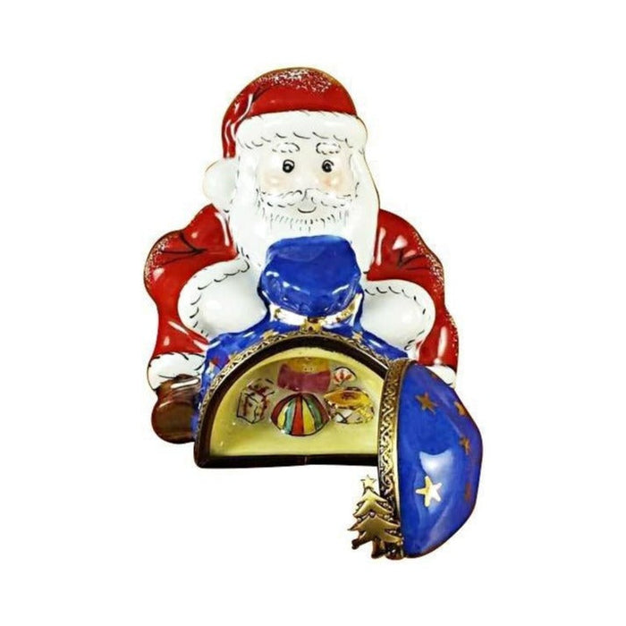 The Santa Sitting Gift Bag, a Limoges keepsake with true French charm
