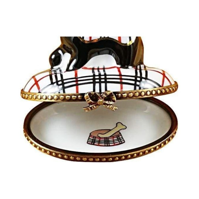 The Scottish Terrier Plaid, a Limoges keepsake with true French charm