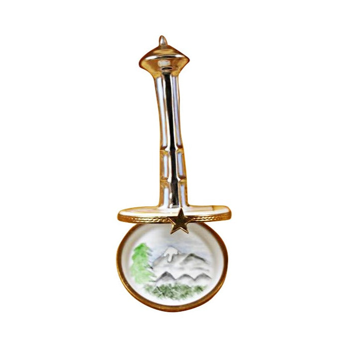 Space Needle Limoges box painted by hand in Limoges, France, a gift to treasure