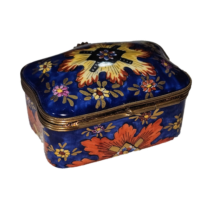 Sunburst Limoges Box for Home Decor Porcelain Limoges Shaped French Trinket Box